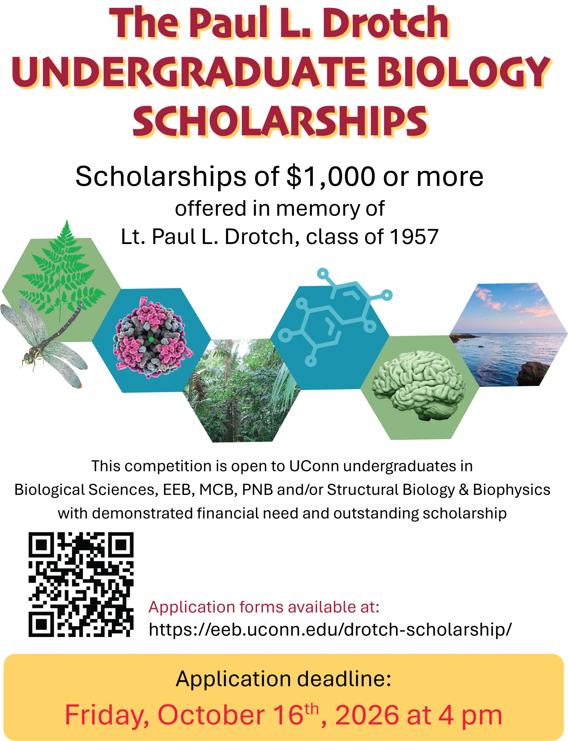 Paul L. Drotch Undergraduate Biology Scholarship